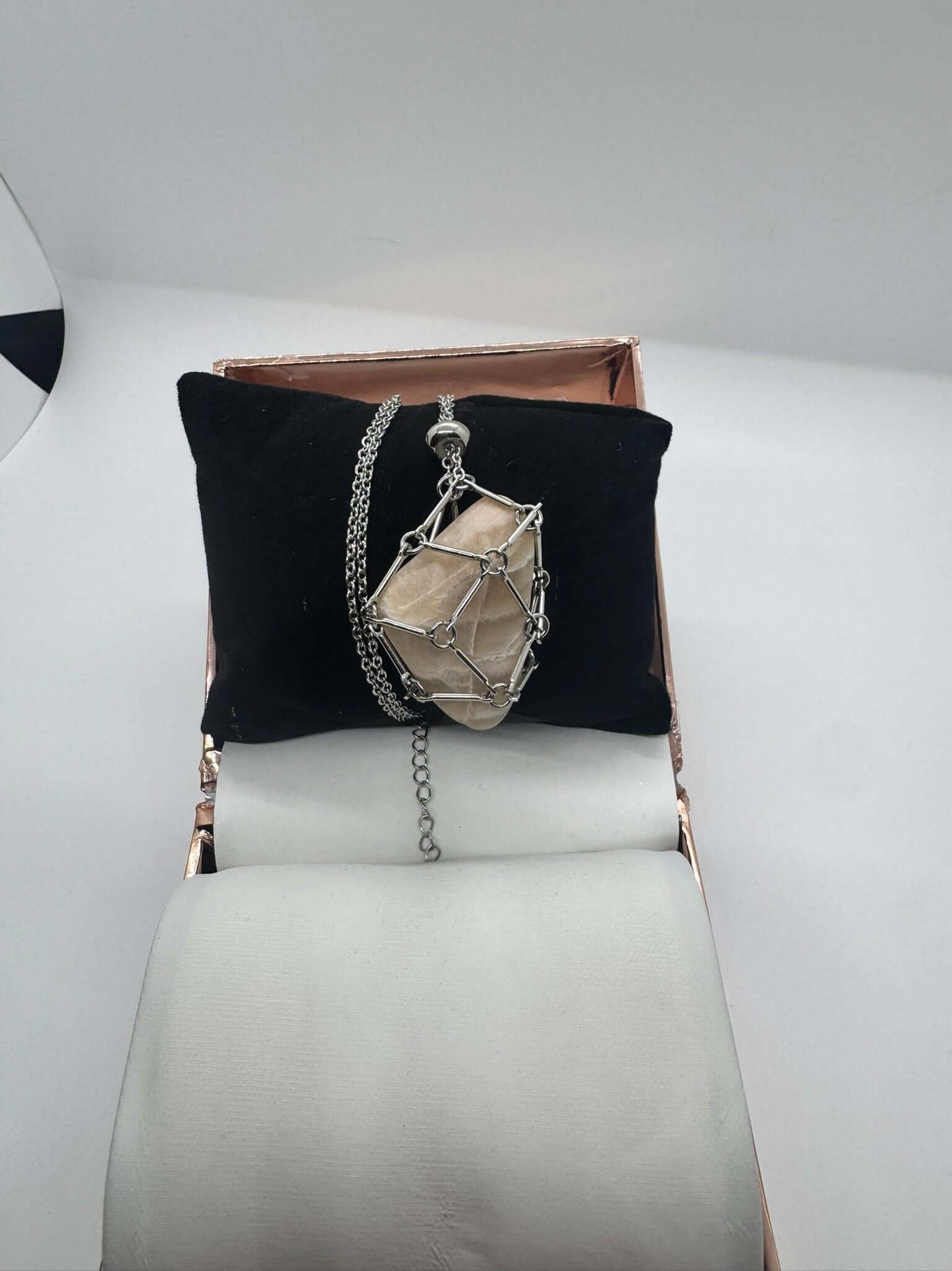 Authentic Moonstone Necklace – Handcrafted Jewelry # 428