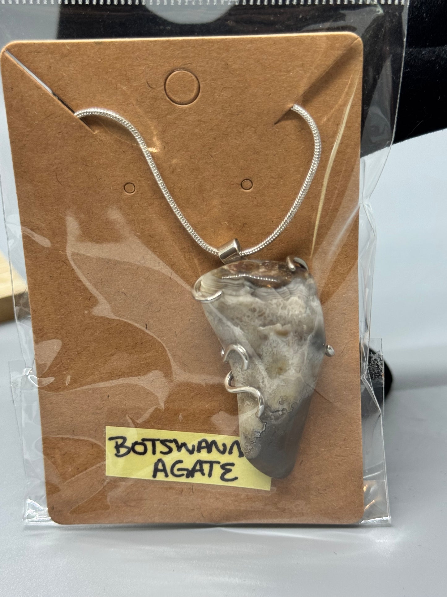 Authentic Botswana Agate Necklace – Handcrafted Jewelry #500