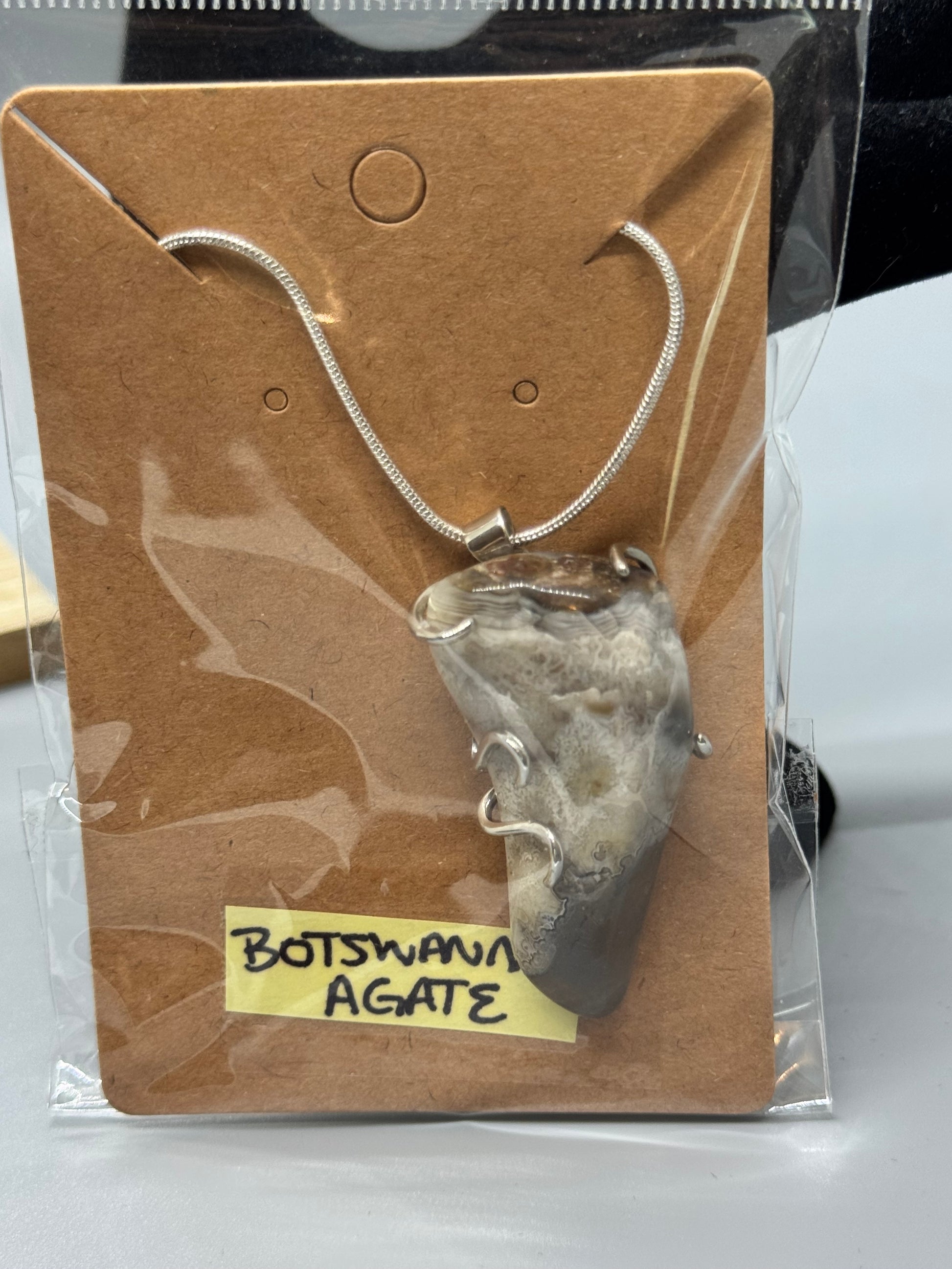 Authentic Botswana Agate Necklace – Handcrafted Jewelry #500