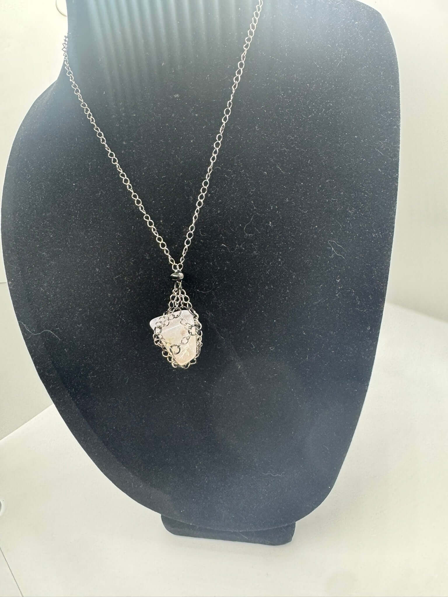 Authentic Smoky Quartz Necklace – Handcrafted Jewelry # 434