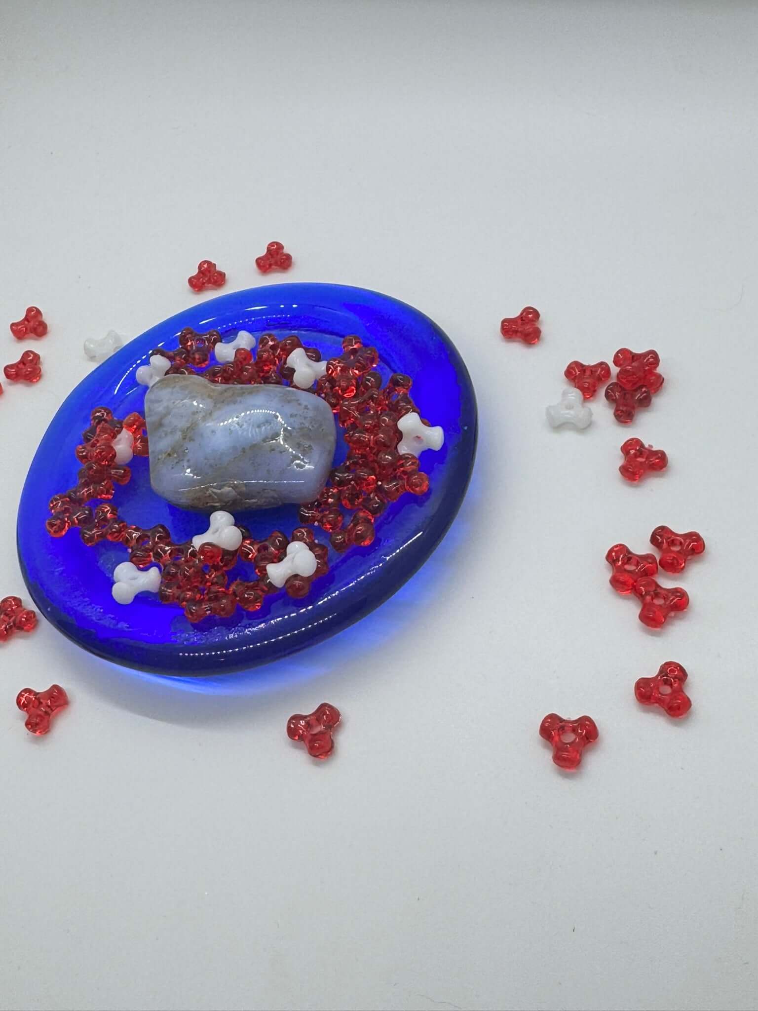 Authentic Blue Chalcedony – Handcrafted Stone # 437