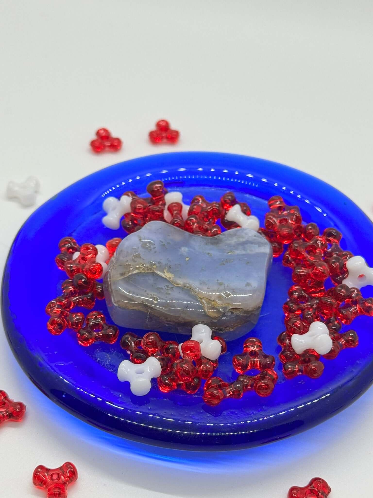 Authentic Blue Chalcedony – Handcrafted Stone # 437