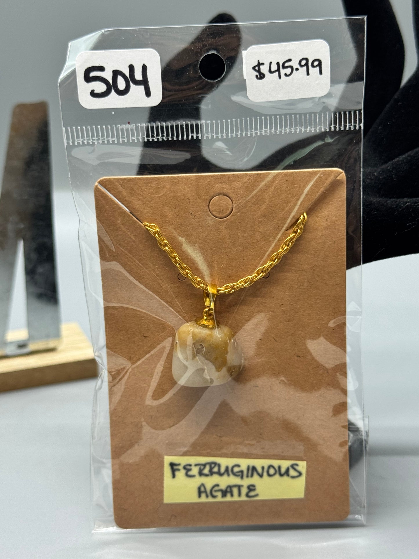 Ferruginous Agate Necklace #504 – Handcrafted Jewelry