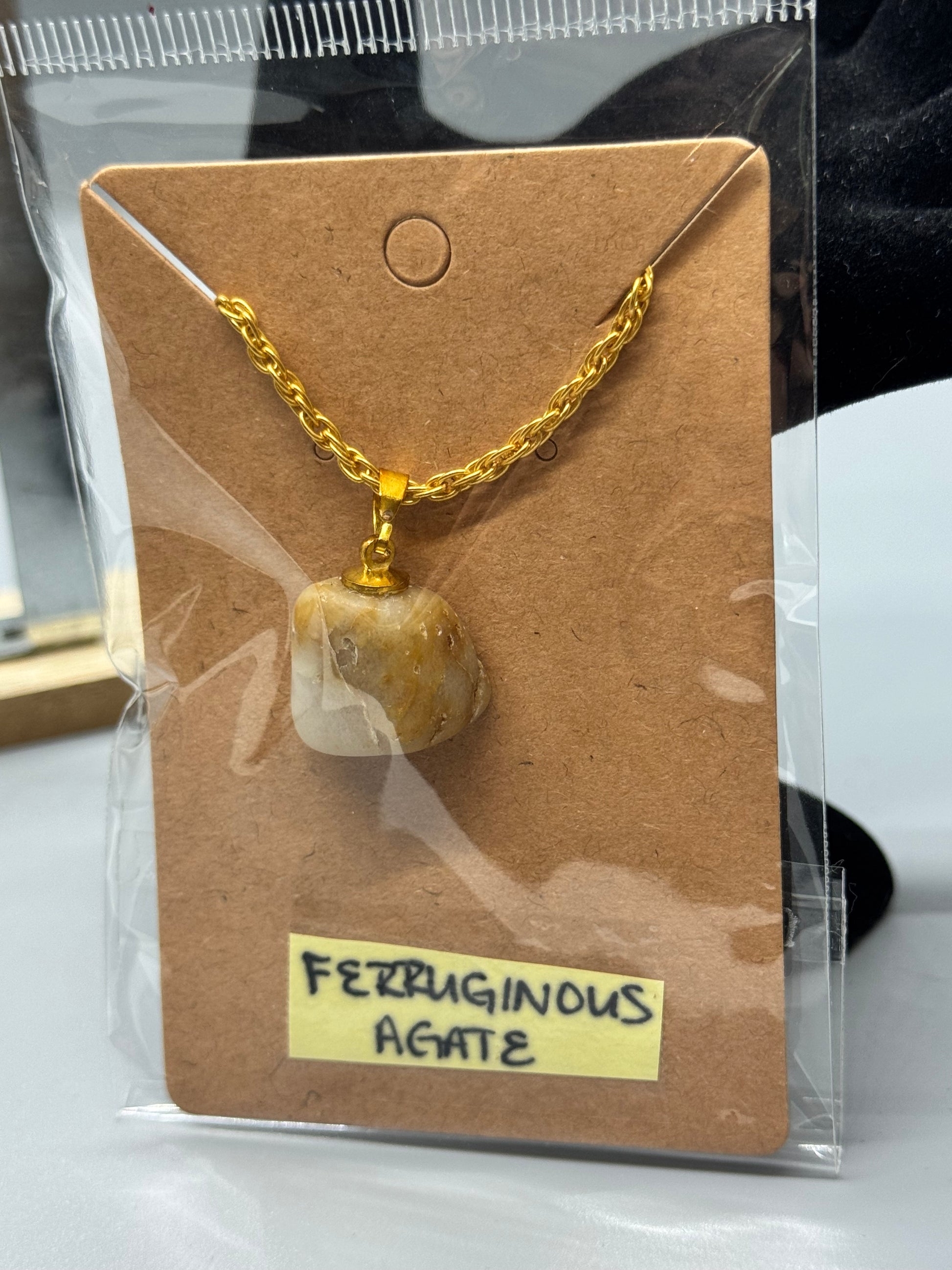 Ferruginous Agate Necklace #504 – Handcrafted Jewelry
