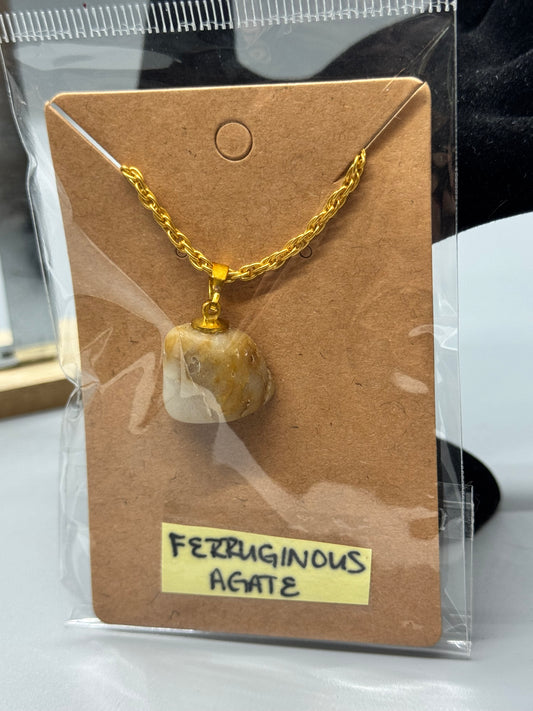 Ferruginous Agate Necklace #504 – Handcrafted Jewelry