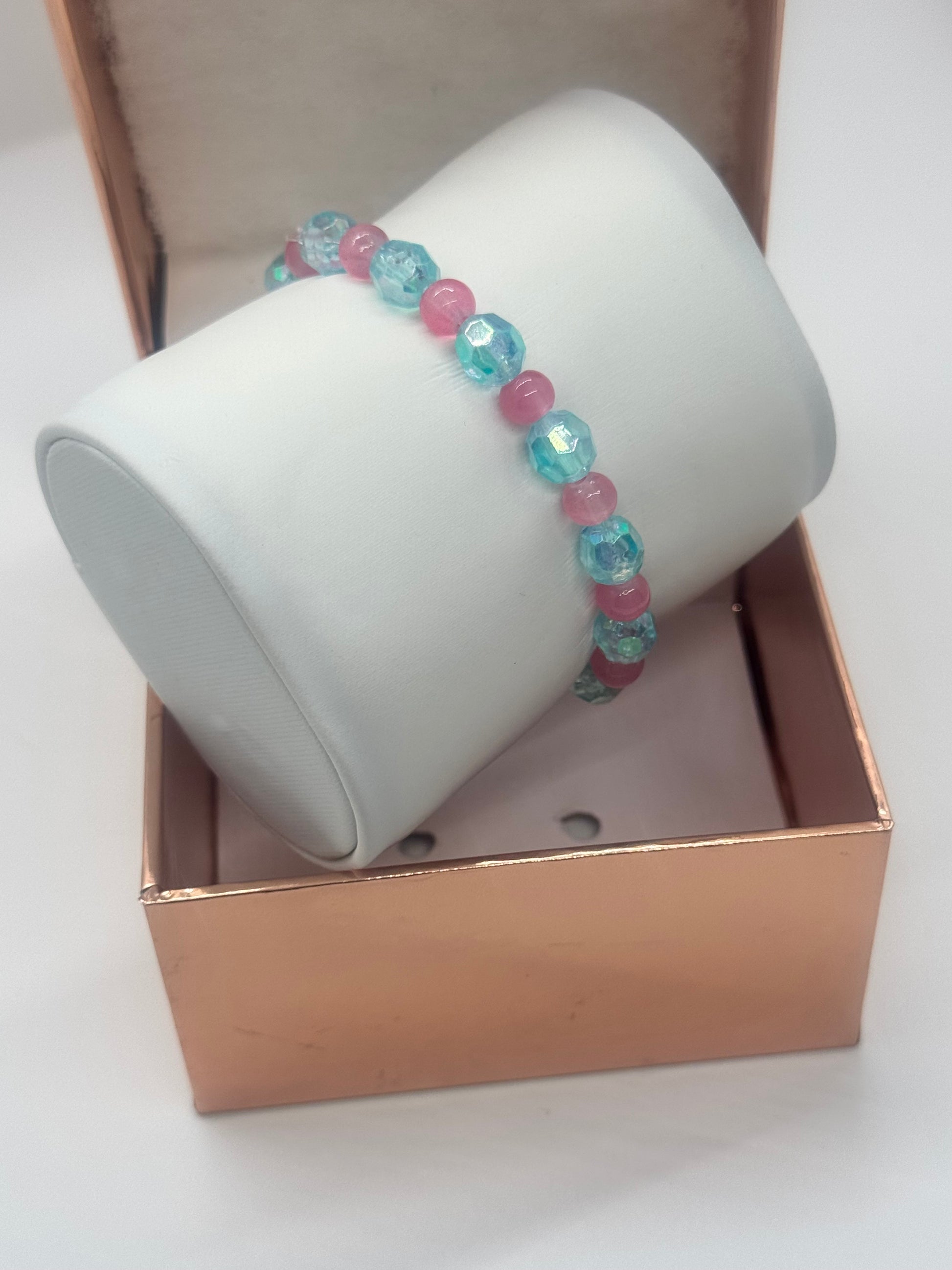 Acrylic & Glass Bead Bracelet #69