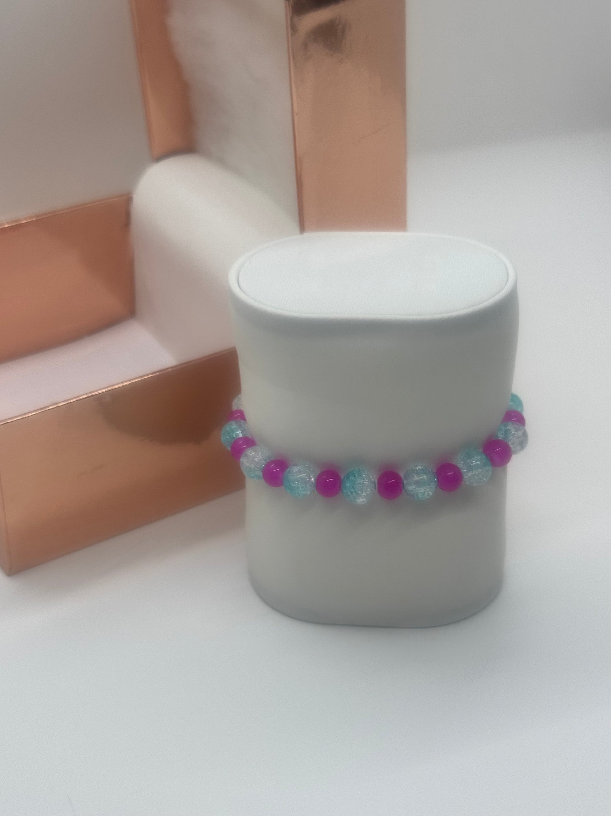 Acrylic & Glass Bracelet #6