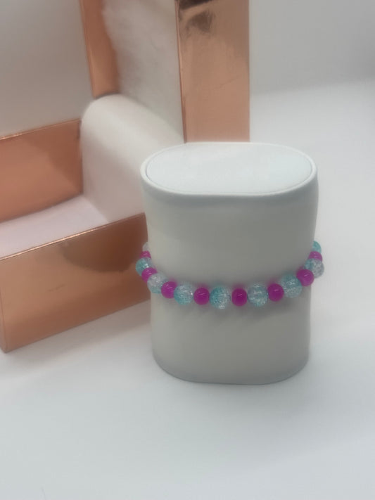 Acrylic & Glass Bracelet #6