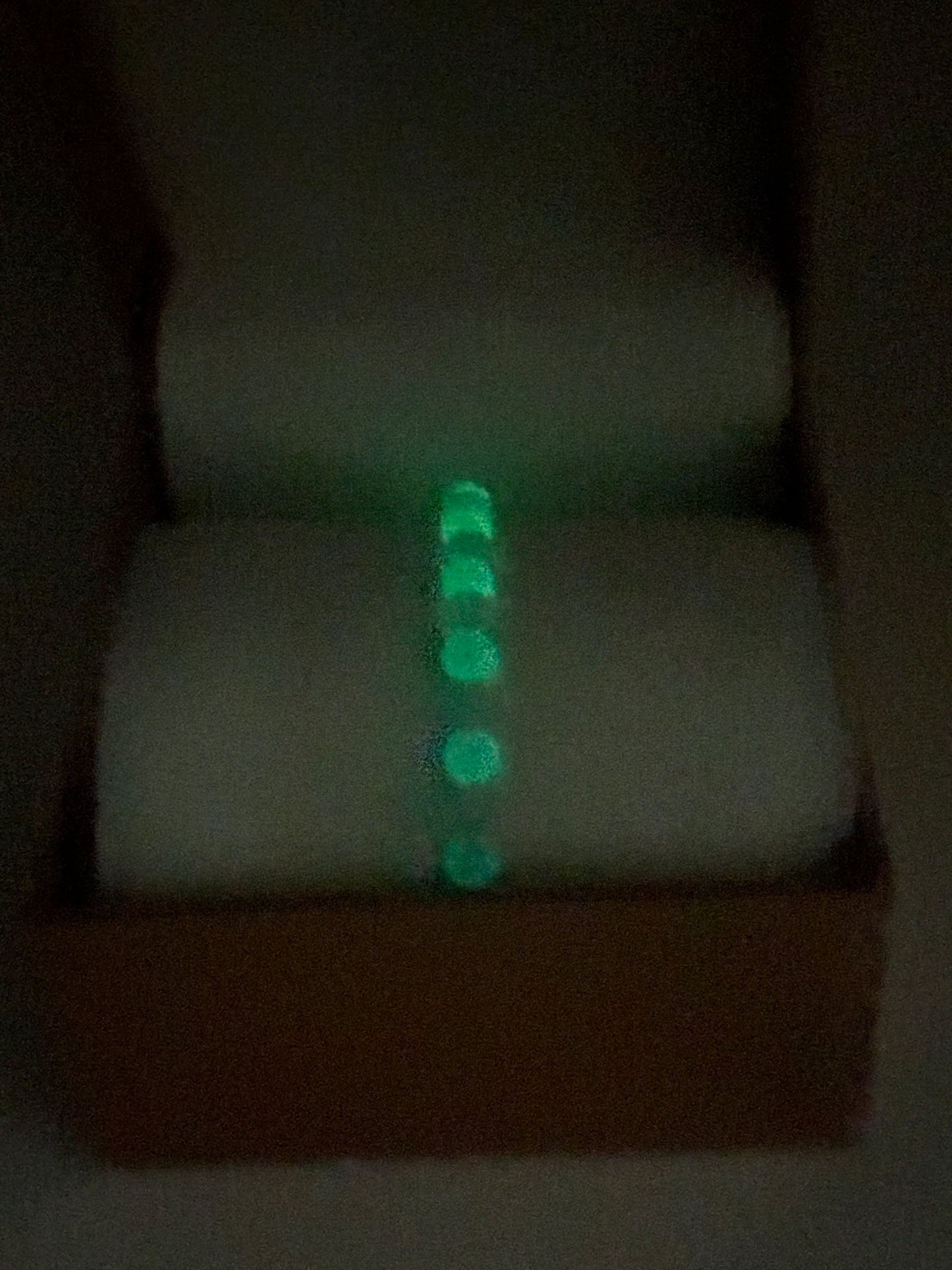 Glow in the Dark Acrylic & Glass Bracelet #74