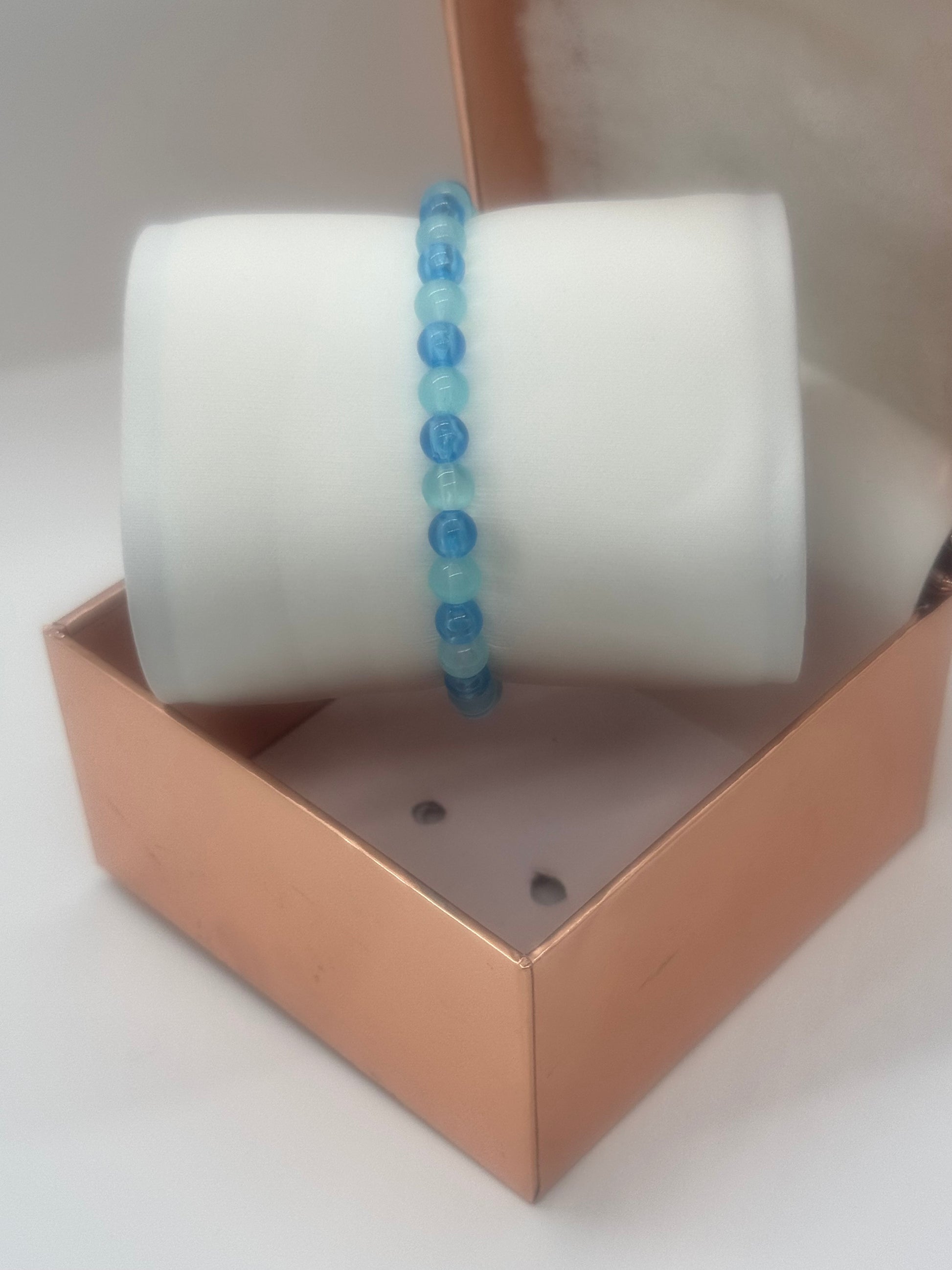 Glow in the Dark Acrylic & Glass Bracelet #74