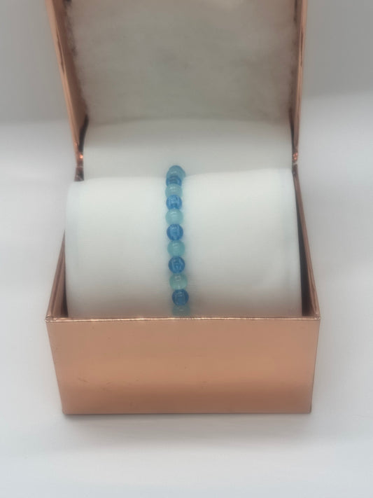 Glow in the Dark Acrylic & Glass Bracelet #74