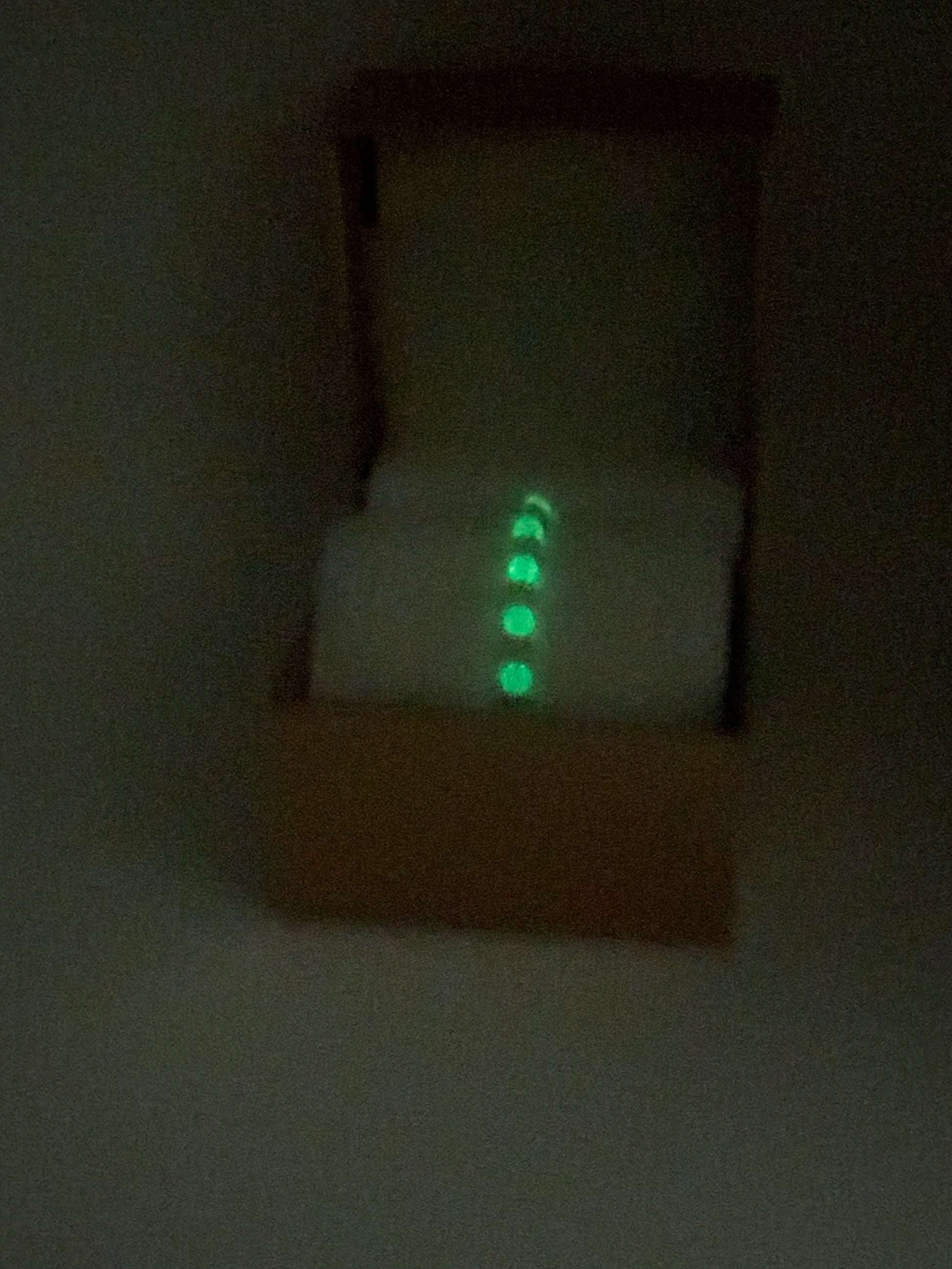 Glow in the Dark Acrylic & Glass Bracelet #76