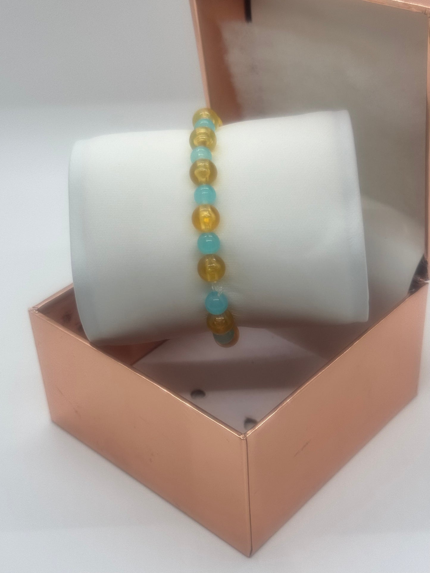 Glow in the Dark Acrylic & Glass Bracelet #79