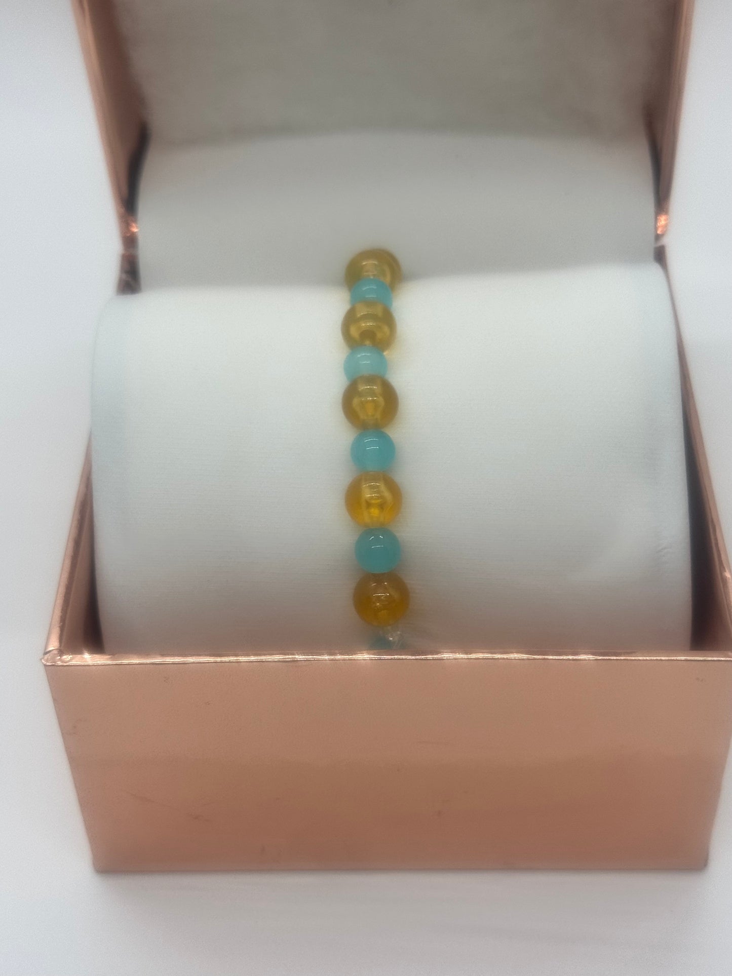 Glow in the Dark Acrylic & Glass Bracelet #79