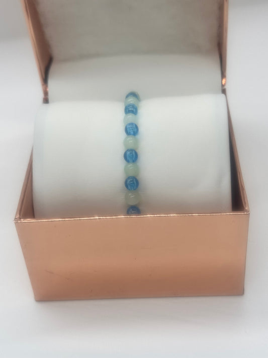 Glow in the Dark Acrylic & Glass Bracelet #82