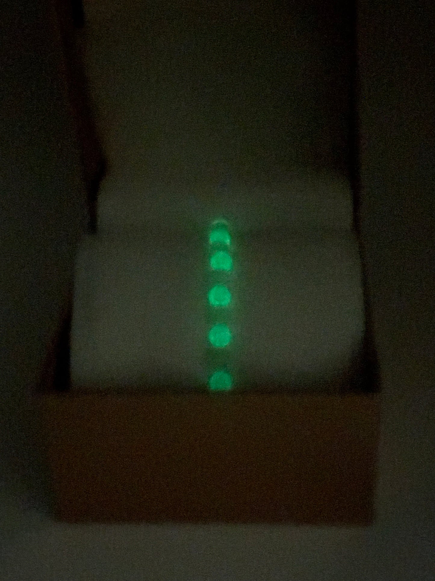 Glow in the Dark Acrylic & Glass Bracelet #82
