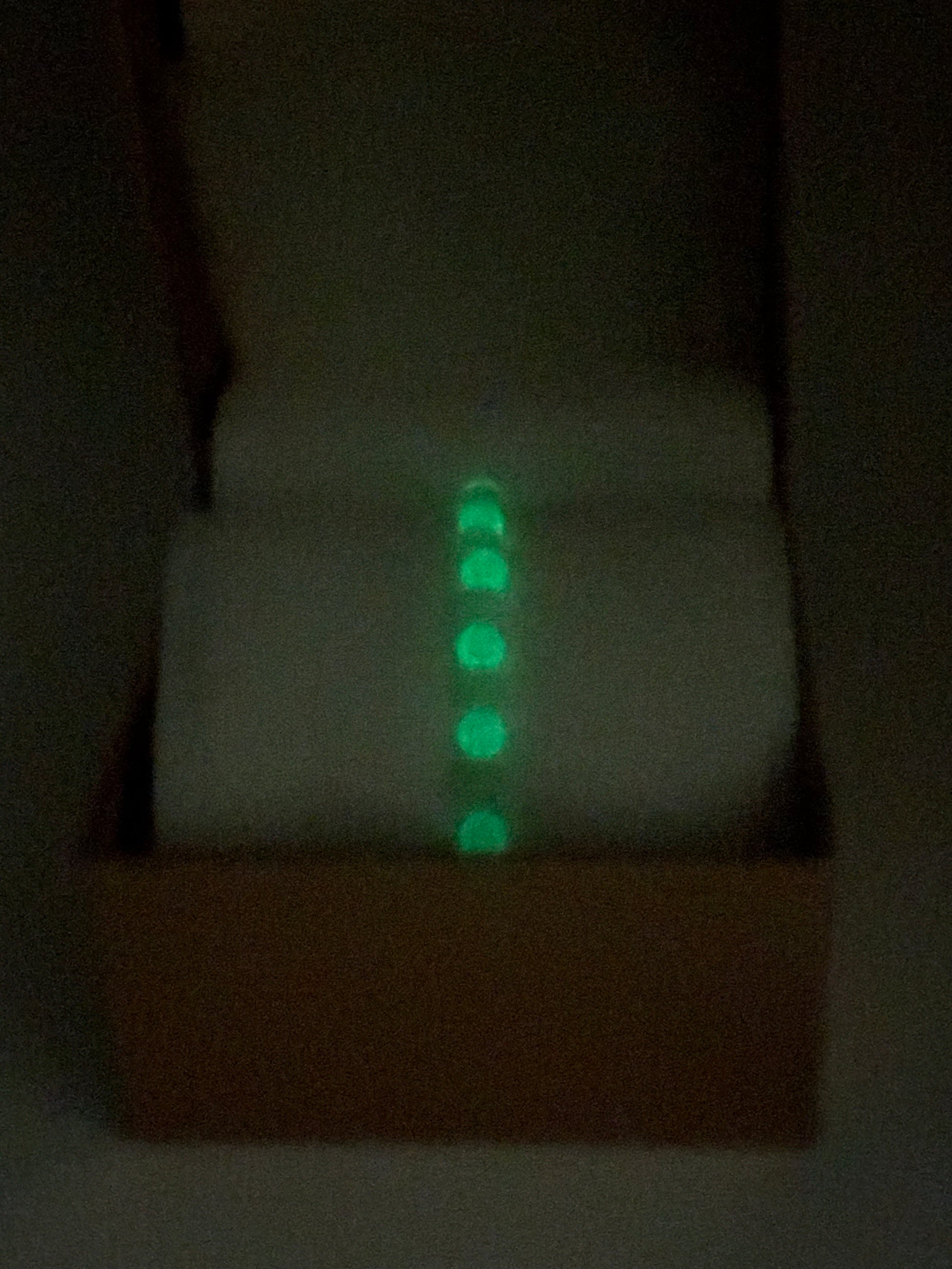 Glow in the Dark Acrylic & Glass Bracelet #82
