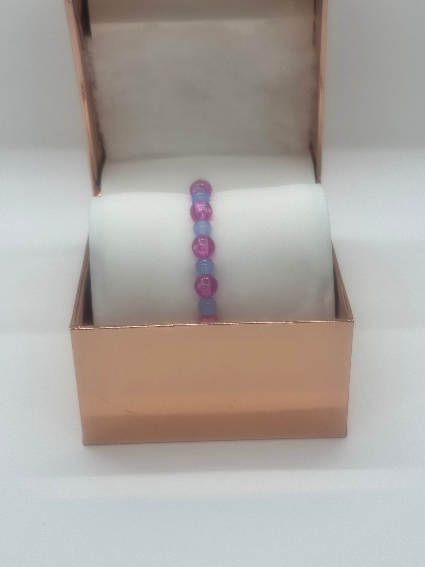 Glow in the Dark Acrylic & Glass Bracelet #84