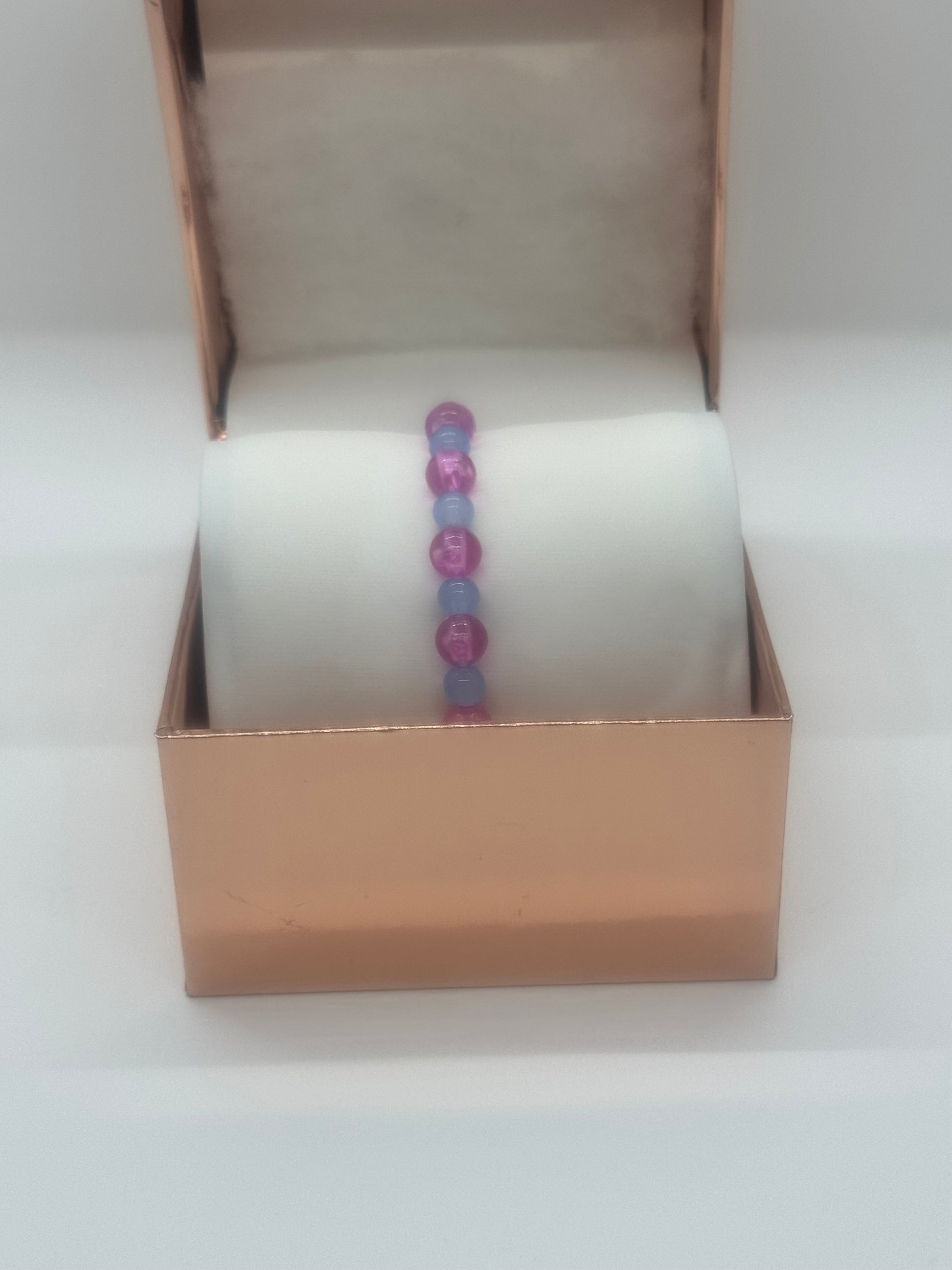 Glow in the Dark Acrylic & Glass Bracelet #84