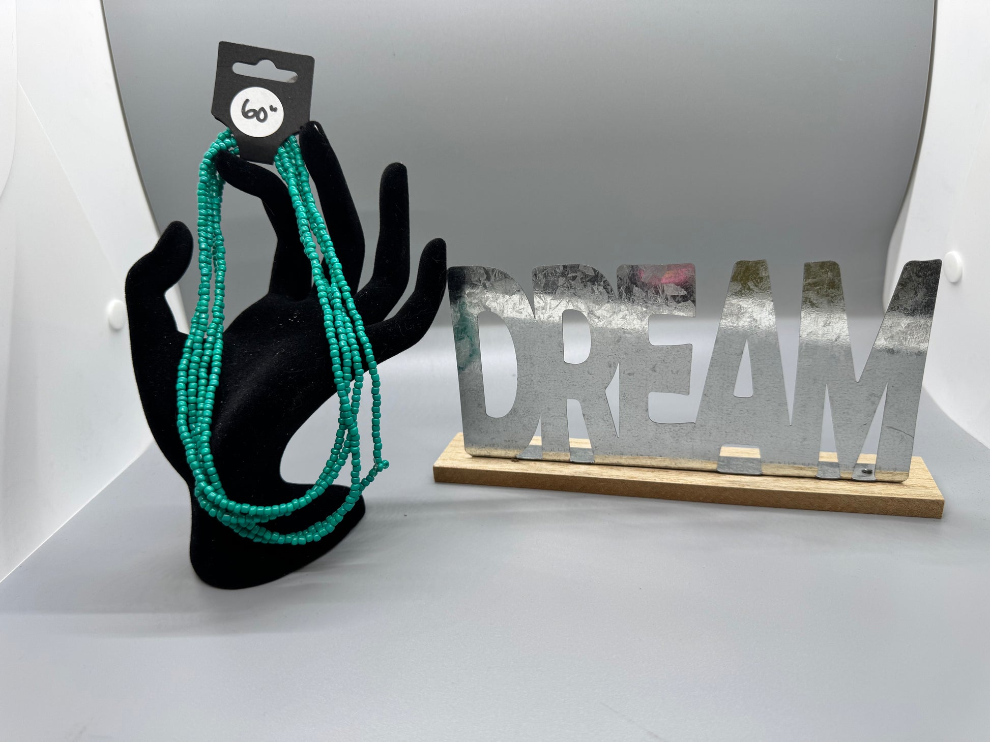 Handmade 60" Turquoise Waist Beads – Stylish & Comfy