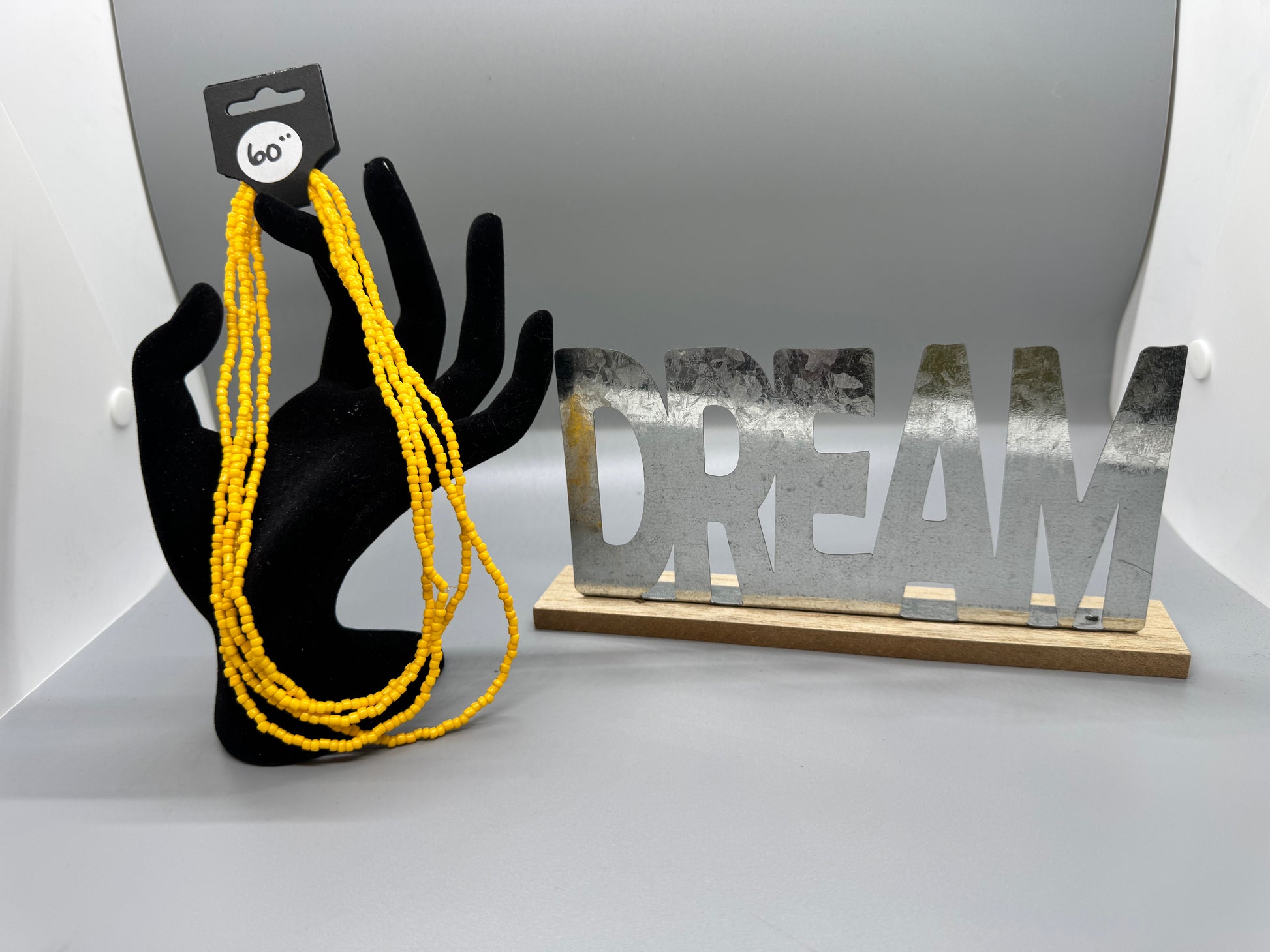 Handmade 60" Yellow Waist Beads – Stylish & Comfy